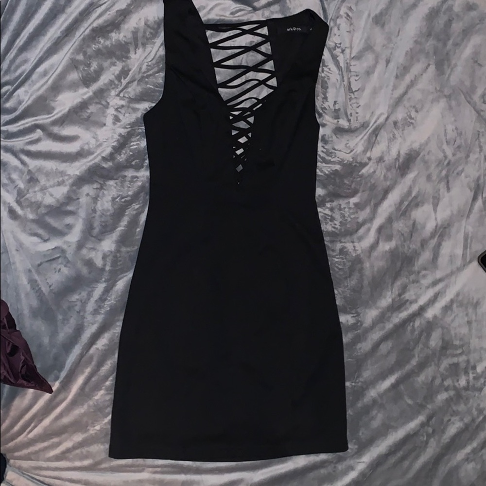 Ark&co. LBD with front and back cutouts